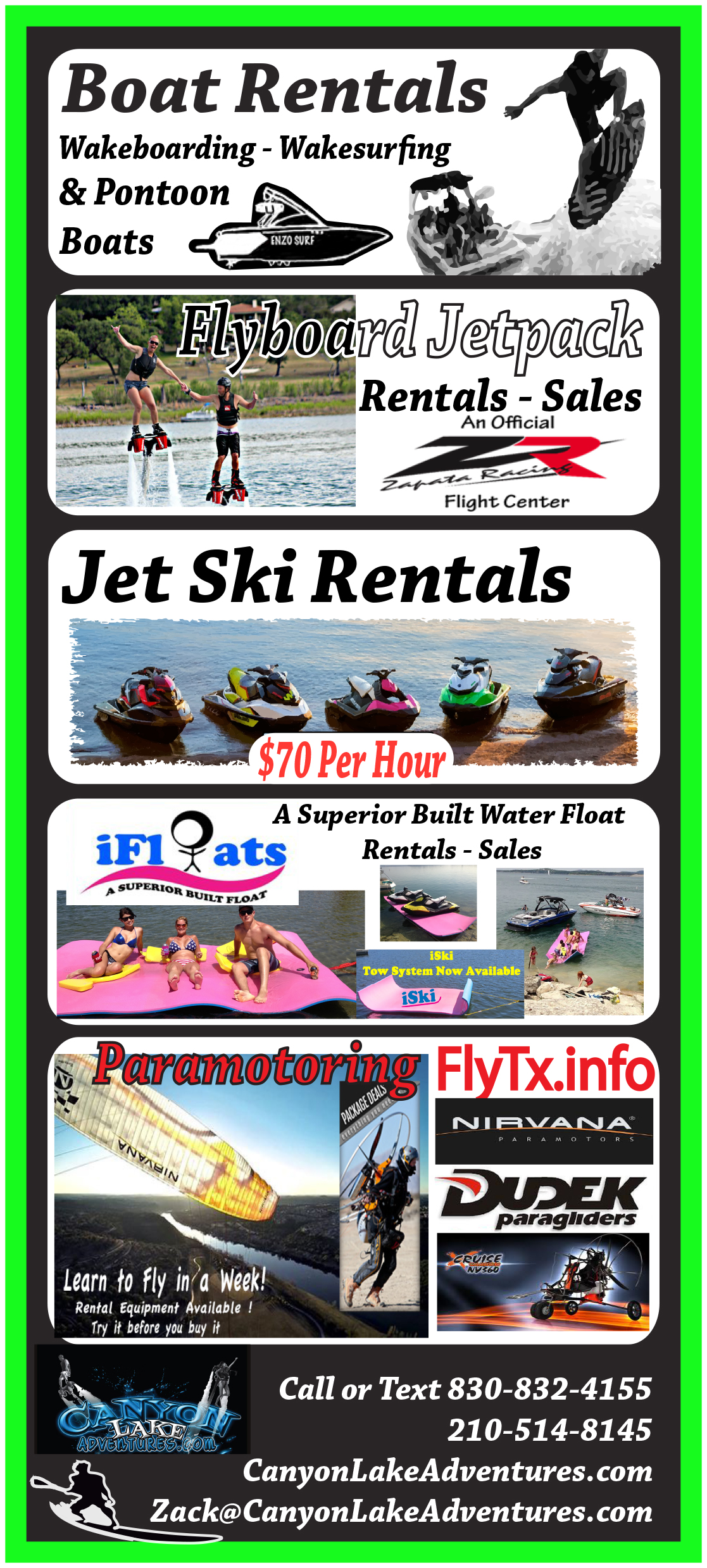 jetlev jetpack rentals canyon lake tx - flyboarding